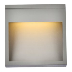 Living District Raine 1-Light 7&quot Modern Aluminum LED Wall Sconce in Silver