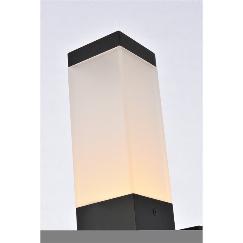Living District Raine 1-Light Modern Aluminum LED Wall Sconce - Black