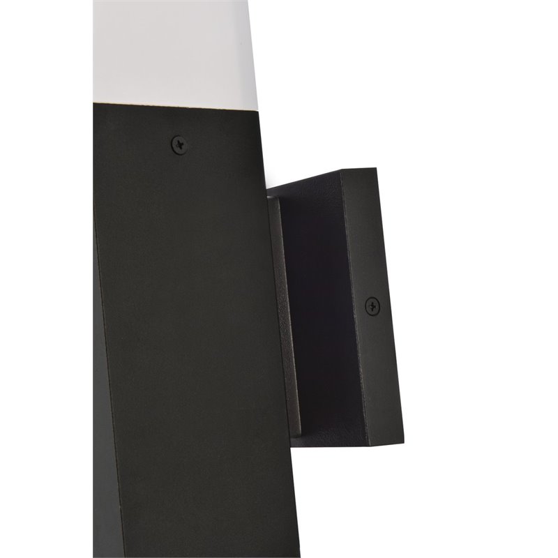 Living District Raine 1-Light Modern Aluminum LED Wall Sconce - Black