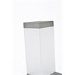 Living District Raine 1-Light Modern Aluminum LED Wall Sconce in Silver