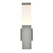 Living District Raine 1-Light Modern Aluminum LED Wall Sconce in Silver