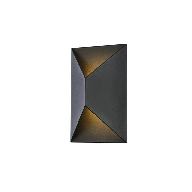 Living District Raine 1-Light Modern Style Aluminum LED Wall Sconce - Black