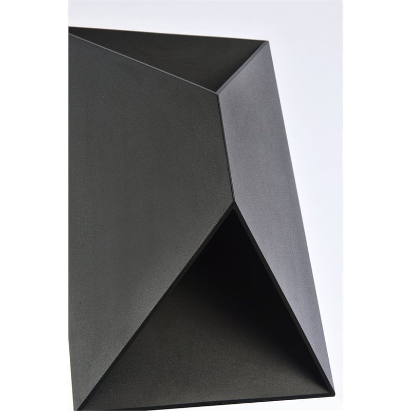 Living District Raine 1-Light Modern Style Aluminum LED Wall Sconce - Black