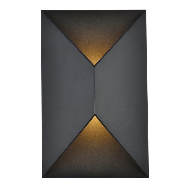 Living District Raine 1-Light Modern Style Aluminum LED Wall Sconce - Black