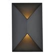 Living District Raine 1-Light Modern Style Aluminum LED Wall Sconce - Black