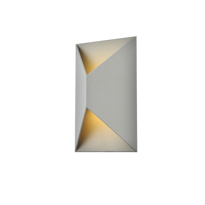 Living District Raine 1-Light Modern Aluminum LED Wall Sconce - Silver