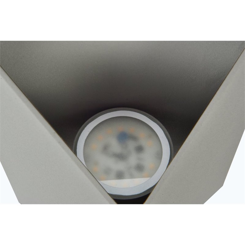 Living District Raine 1-Light Modern Aluminum LED Wall Sconce - Silver