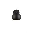 Living District Othello 1-Light Mid-Century Metal Wall Sconce in Black