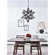Living District Nocturne 1-Light Mid-Century Metal Pendant in Black