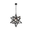 Living District Nocturne 1-Light Mid-Century Metal Pendant in Black
