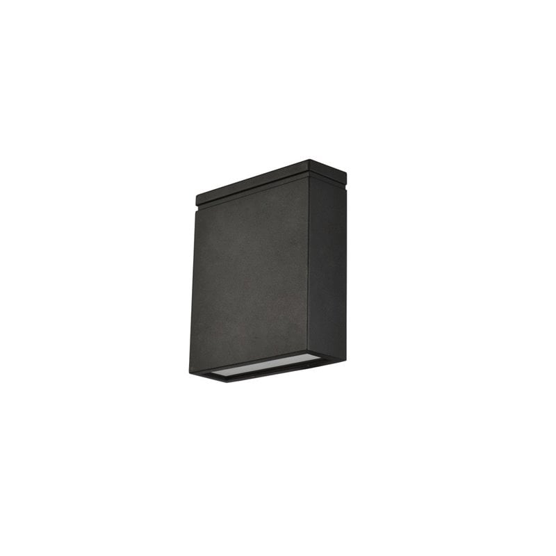 Living District Raine 1-Light Aluminum LED Wall Sconce - Black Finish