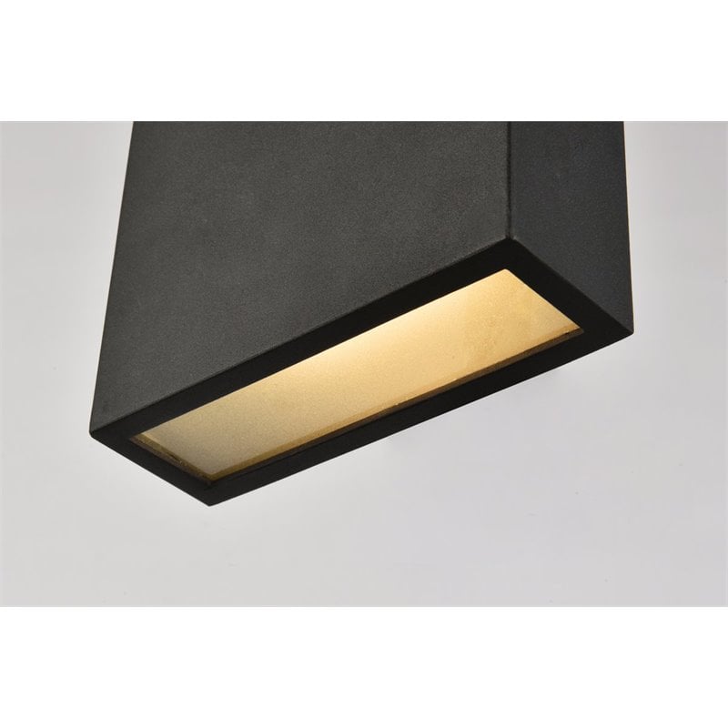 Living District Raine 1-Light Aluminum LED Wall Sconce - Black Finish