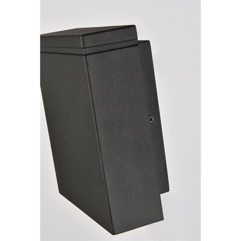 Living District Raine 1-Light Aluminum LED Wall Sconce - Black Finish