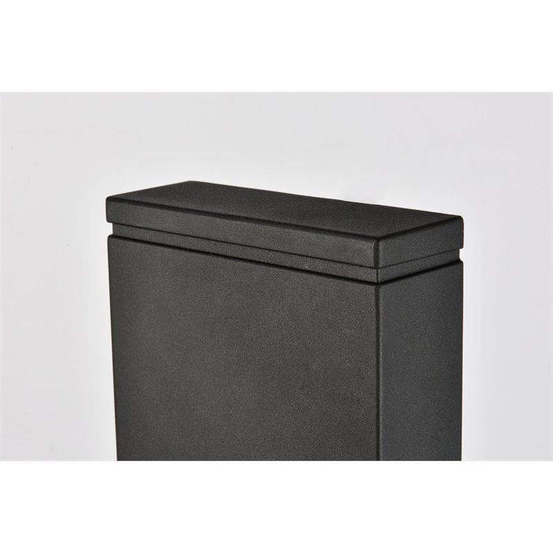 Living District Raine 1-Light Aluminum LED Wall Sconce - Black Finish