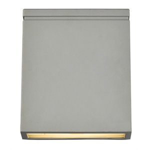 Living District Raine 1-Light 6&quot Aluminum LED Wall Sconce in Silver