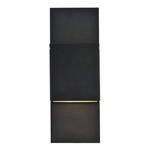 Living District Raine 1-Light 6&quot Modern Aluminum LED Wall Sconce in Black