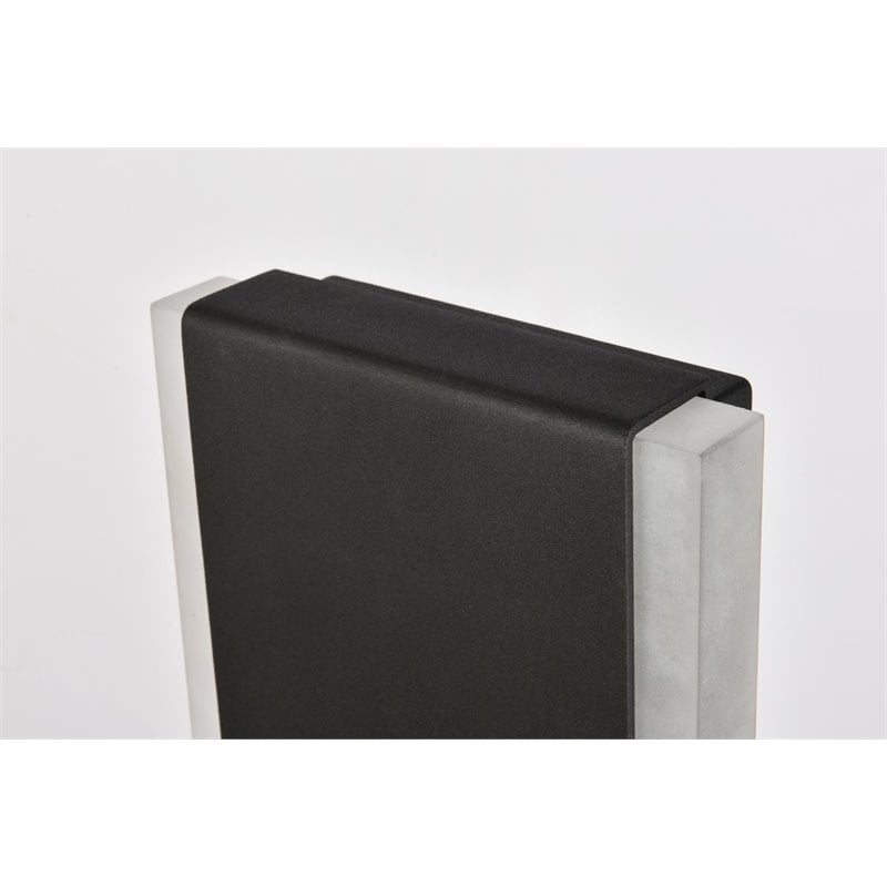 Living District Raine 1-Light Modern Aluminum LED Wall Sconce - Black Finish