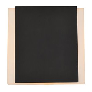 Living District Raine 1-Light Modern Aluminum LED Wall Sconce - Black Finish