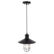 Living District Flaneur 1-Light Metal Pendant in Black Finish