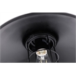 Living District Flaneur 1-Light Metal Pendant in Black Finish