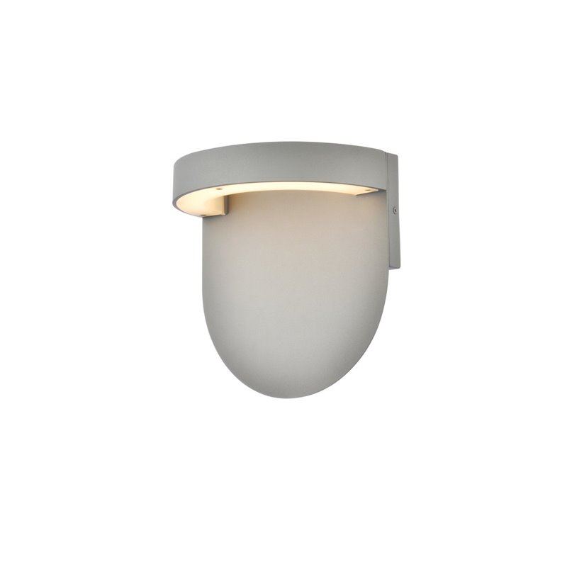 Living District Raine 1-Light Aluminum LED Wall Sconce in Silver