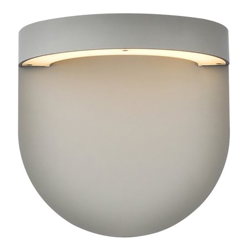 Living District Raine 1-Light Aluminum LED Wall Sconce in Silver