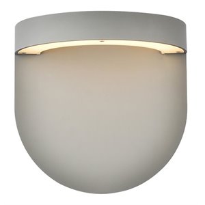 Living District Raine 1-Light Aluminum LED Wall Sconce in Silver