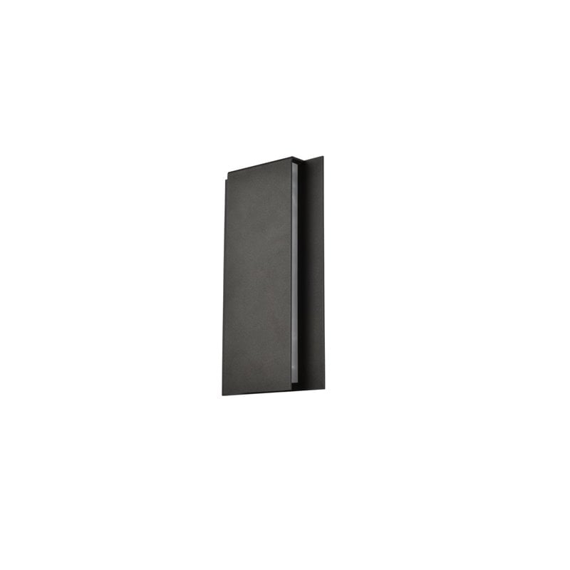 Living District Raine 1-Light Modern Aluminum Led Wall Sconce in Black