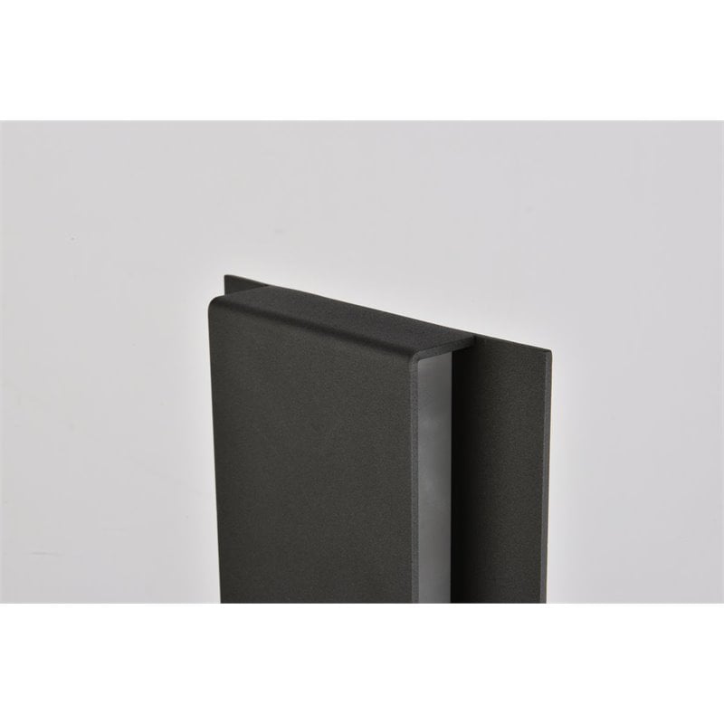 Living District Raine 1-Light Modern Aluminum Led Wall Sconce in Black