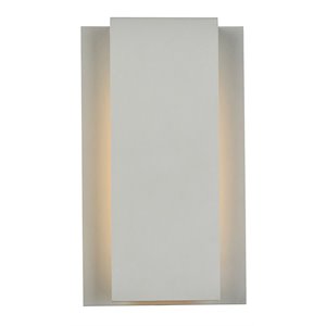 Living District Raine 1-Light 7&quot Aluminum LED Wall Sconce - Silver