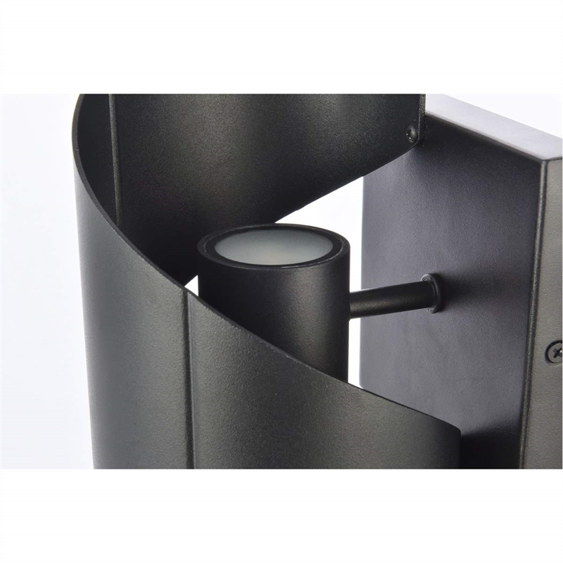 Living District Raine 1-Light Modern Aluminum LED Wall Sconce in Black
