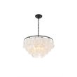 Living District Selene 4-Light Mid-Century Metal Pendant in Black and White