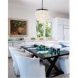 Living District Selene 1-Light Mid-Century Metal Pendant in Black and White