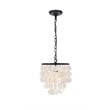 Living District Selene 1-Light Mid-Century Metal Pendant in Black and White