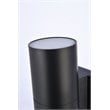 Living District Raine 1-Light Aluminum Outdoor Wall Light - Black