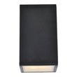 Living District Raine 1-Light Modern Aluminum Outdoor Wall Light in Black