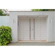 Living District Raine 1-Light Modern Aluminum Outdoor Wall Light in Silver
