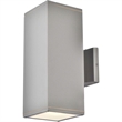 Living District Raine 1-Light Modern Aluminum Outdoor Wall Light in Silver