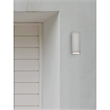 Living District Raine 1-Light Modern Aluminum Outdoor Wall Light in Silver