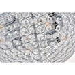 Living District Taye 4-Light Metal & Crystal Flush Mount in Chrome/Clear