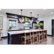 Living District Kora 3-Light Mid-Century Metal Pendant in Black and Clear