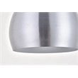 Living District Nora 1-Light Mid-Century Aluminum Pendant in Burnished Nickel