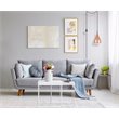 Living District Nora 1-Light Mid-Century Aluminum Pendant in Honey Gold