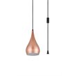 Living District Nora 1-Light Mid-Century Aluminum Pendant in Honey Gold