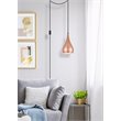 Living District Nora 1-Light Mid-Century Aluminum Pendant in Honey Gold
