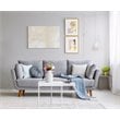 Living District Nora 1-Light Mid-Century Aluminum Pendant in White