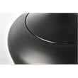 Living District Nora 1-Light Mid-Century Aluminum Pendant in Black Finish