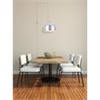 Living District Nora 1-Light Mid-Century Aluminum Pendant - Burnished Nickel