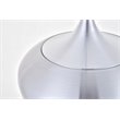 Living District Nora 1-Light Mid-Century Aluminum Pendant - Burnished Nickel