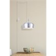 Living District Nora 1-Light Mid-Century Aluminum Pendant - Burnished Nickel
